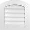 Ekena Millwork Arch Top Surface Mount PVC Gable Vent: Non-Functional, w/ 3-1/2"W x 1"P Standard Frame, 20"W x 42"H GVPAR20X4201SN - alternate 1